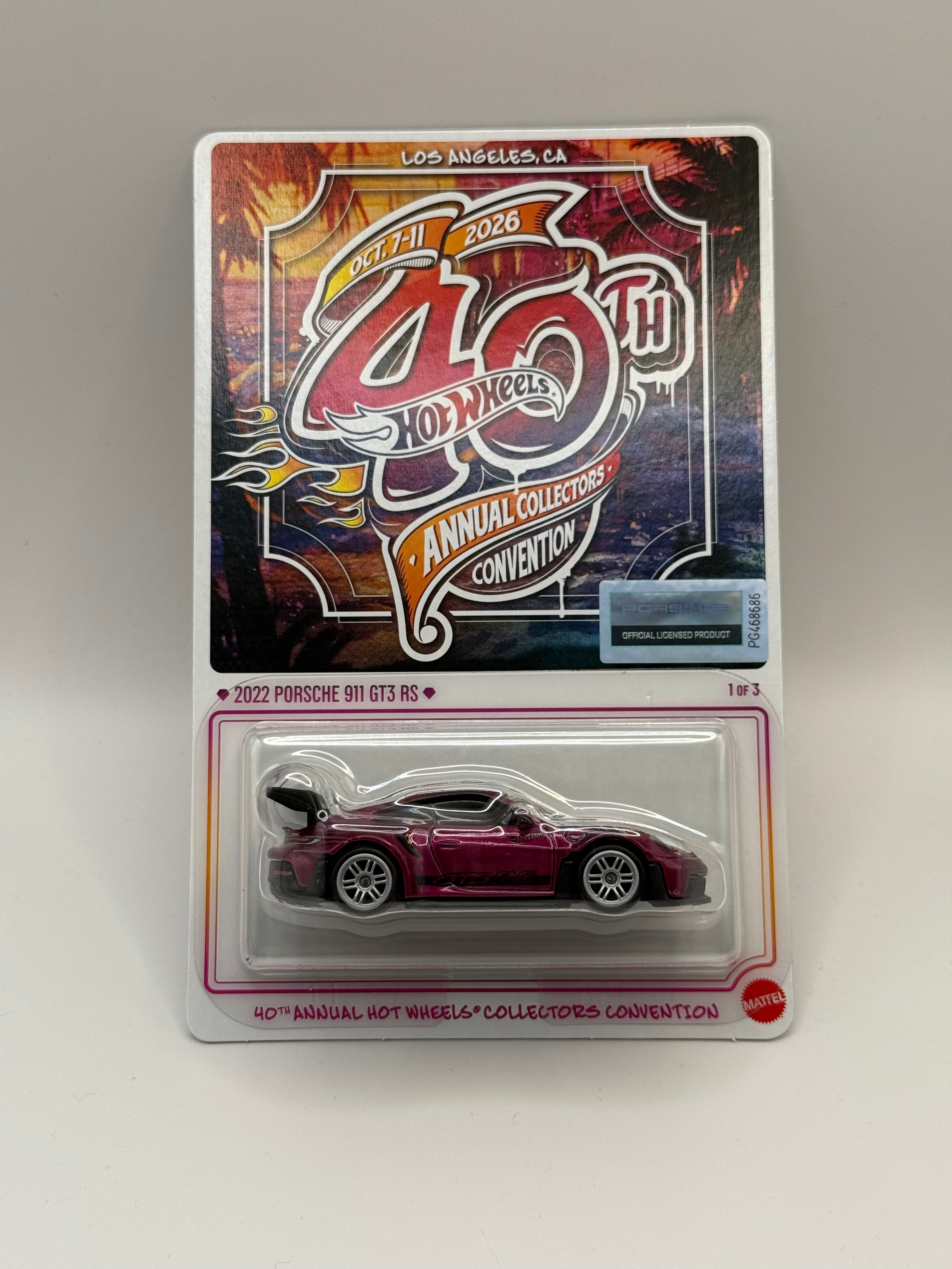 2026 Hot Wheels Collectors Convention 2022 Porsche 911 GT3 RS