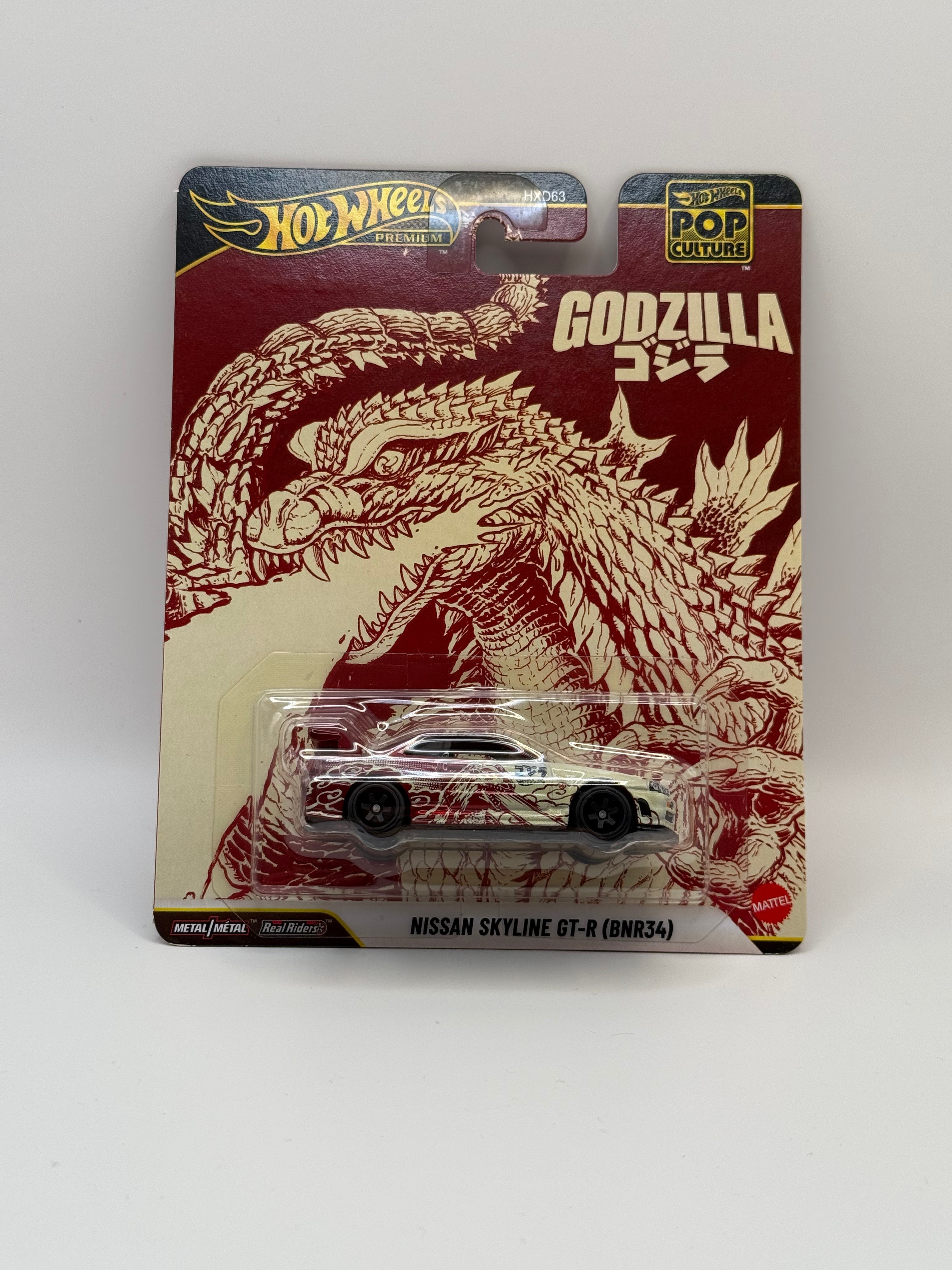 2026 Hot Wheels Pop Culture Godzilla Nissan Skyline GT-R R34 BNR34