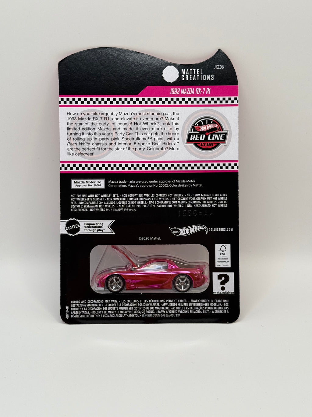 Hot Wheels RLC Exclusive 1993 Mazda RX-7 R1